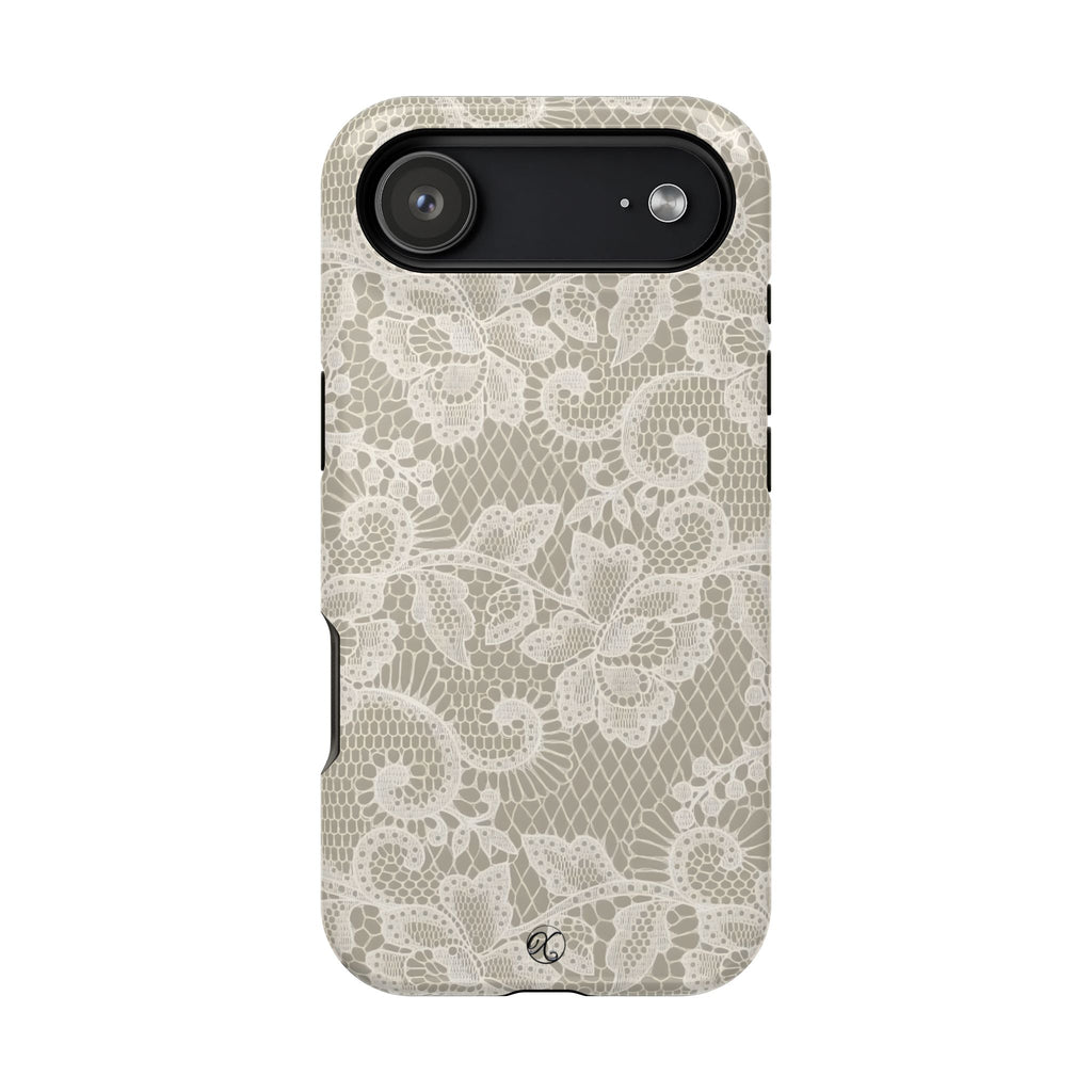 Lace Floral Impact-Resistant Phone Case