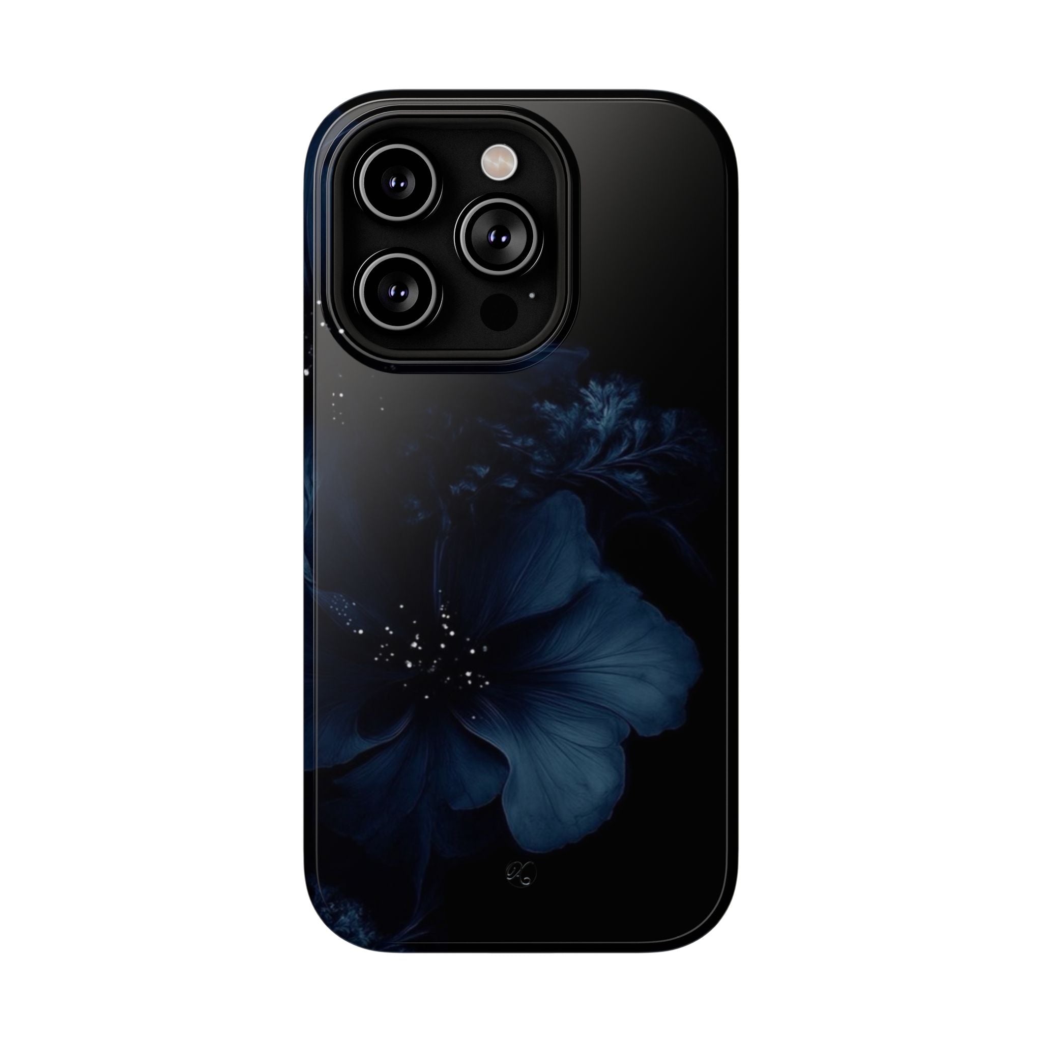Impact-Resistant Phone Case — Midnight Floral Protection