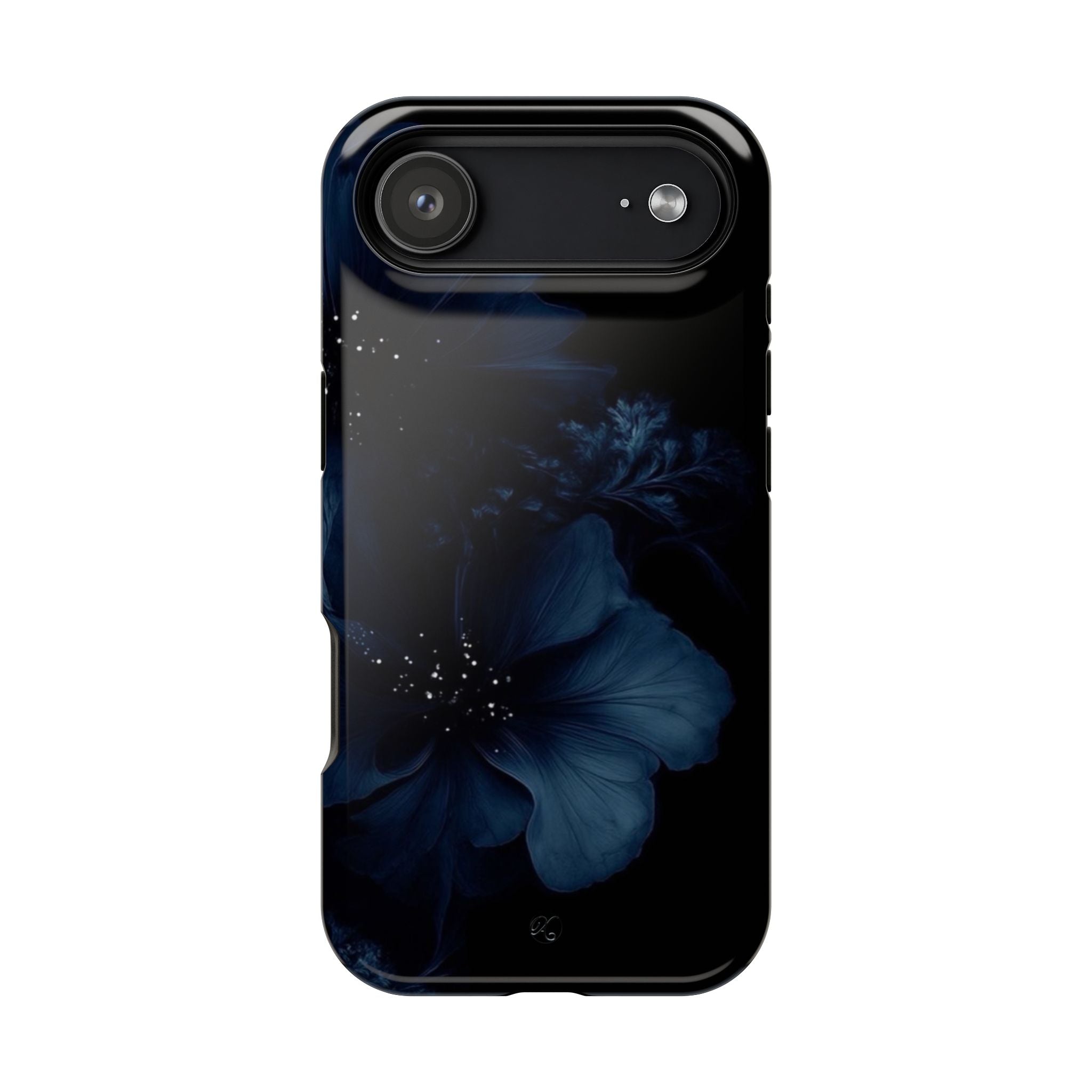 Impact-Resistant Phone Case — Midnight Floral Protection