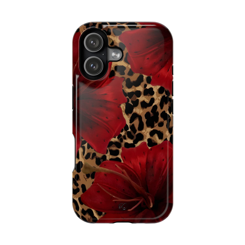 Leopard Red Lily Impact Phone Case