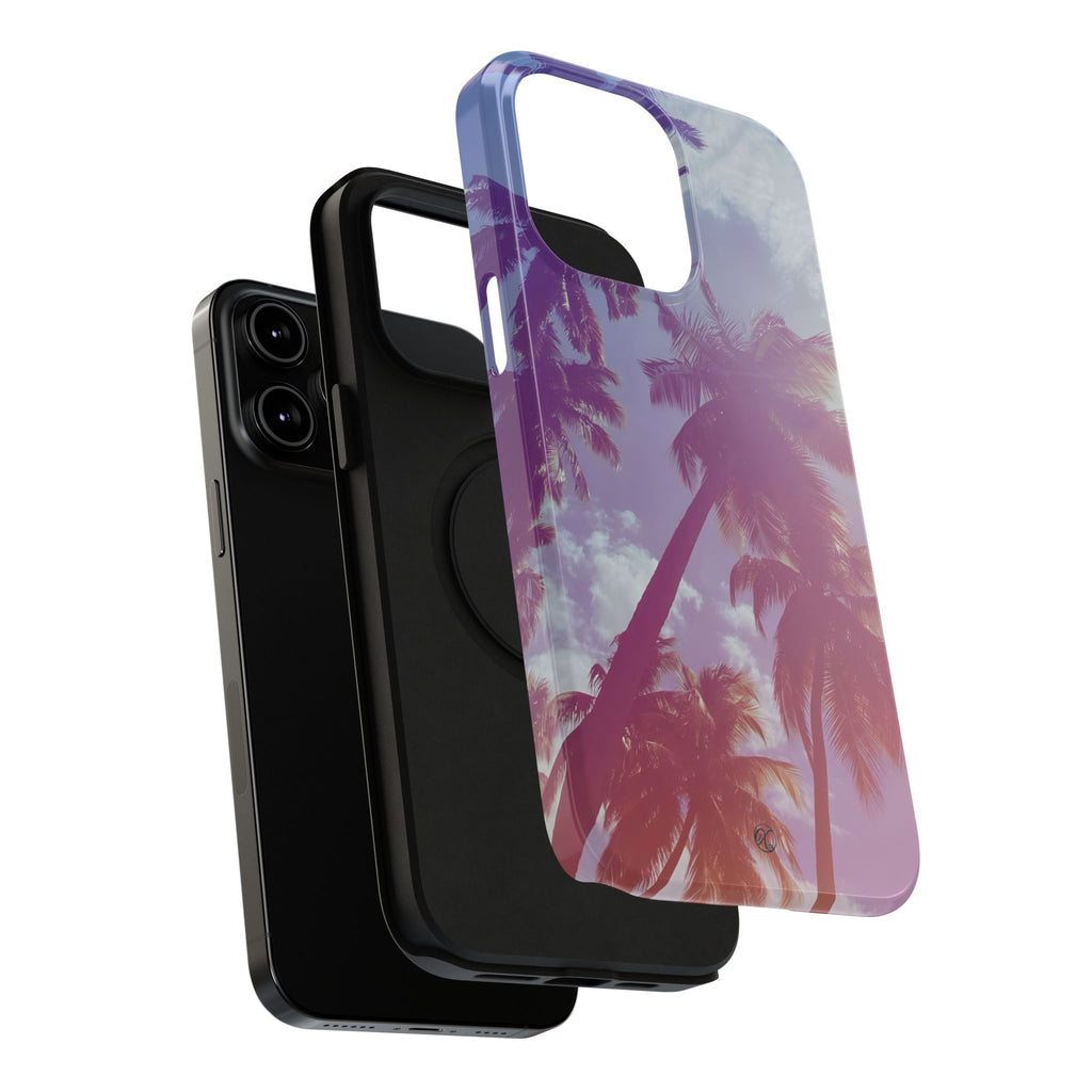 Tropical Palm Impact Phone Case — Sunset Palm Tree Protective Cover