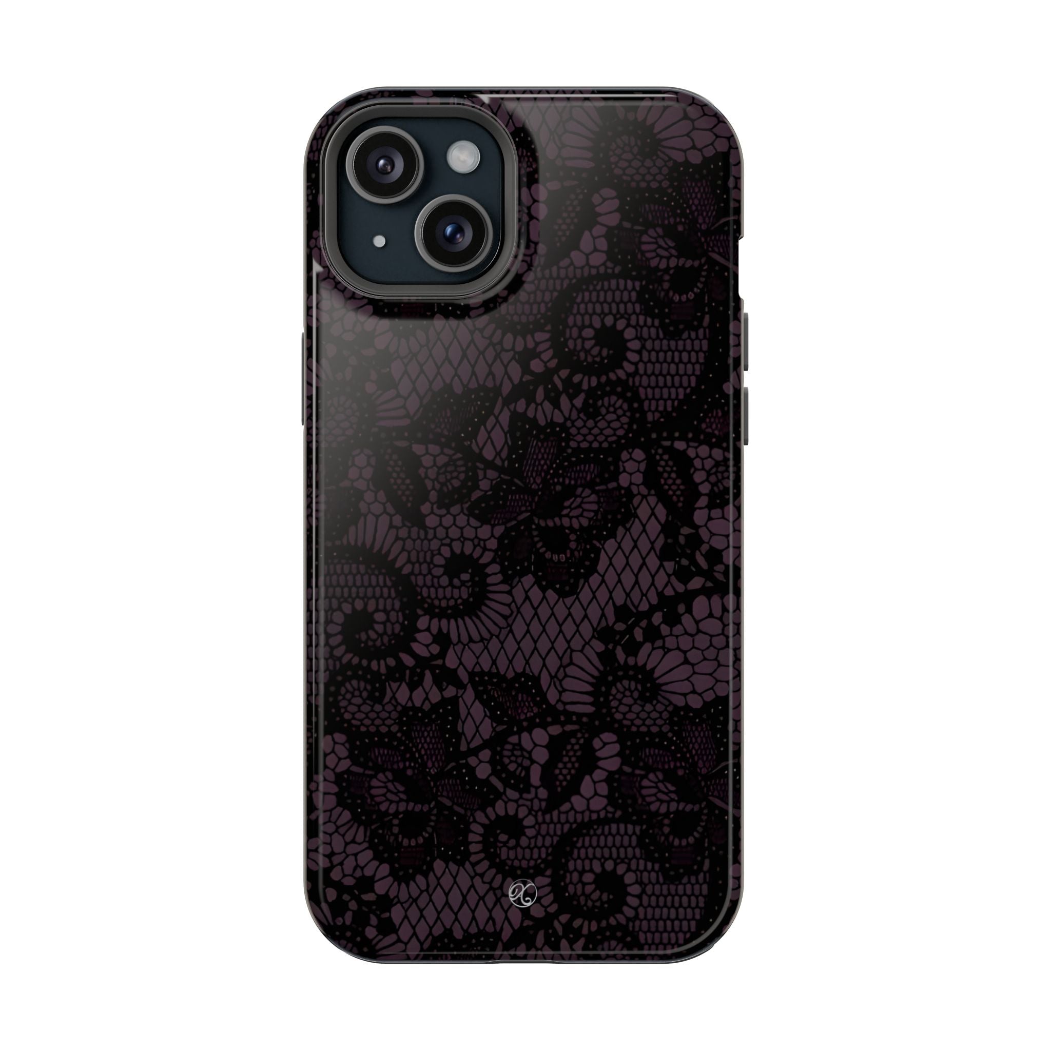 Purple Lace Noir Impact-Resistant Phone Case