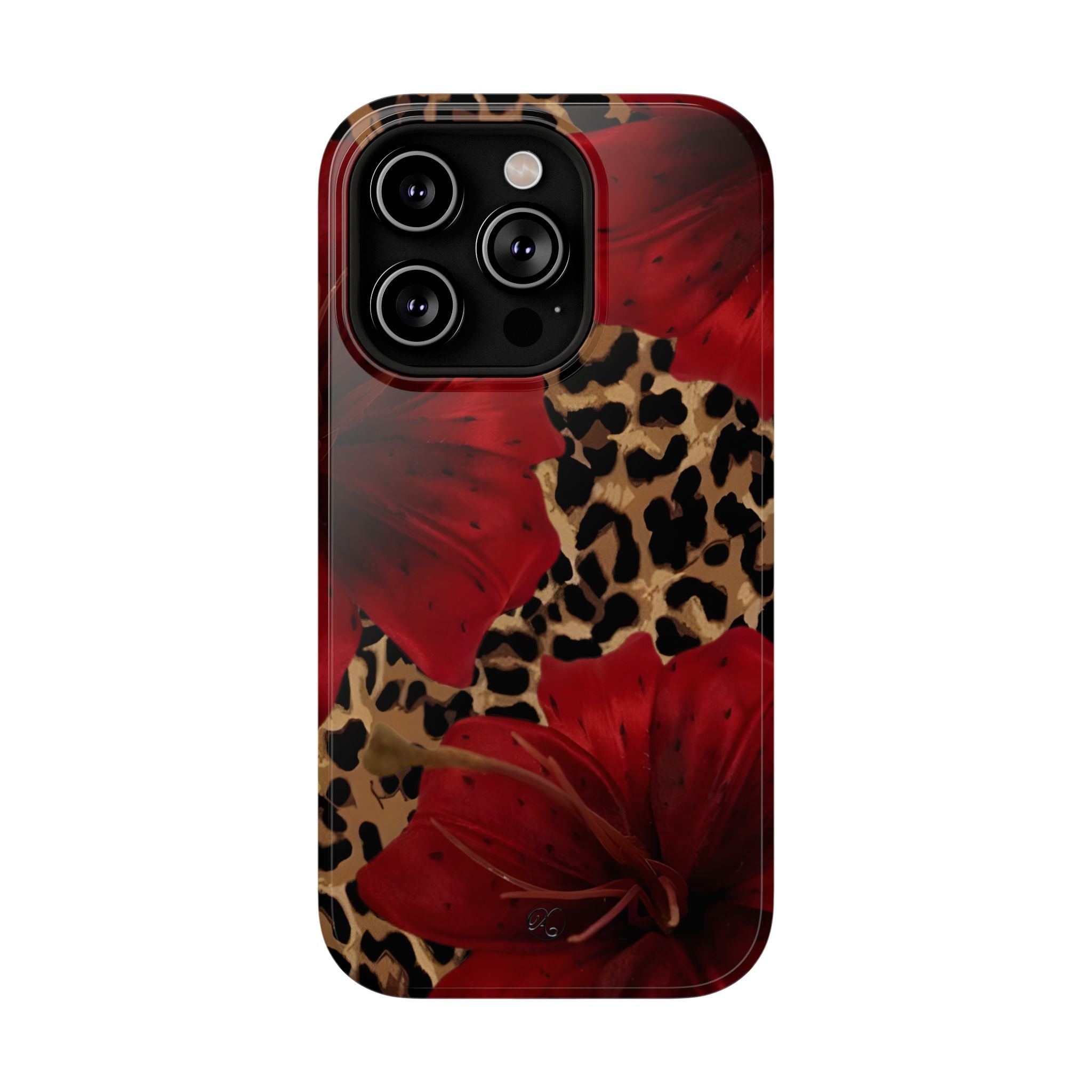Leopard Red Lily Impact Phone Case