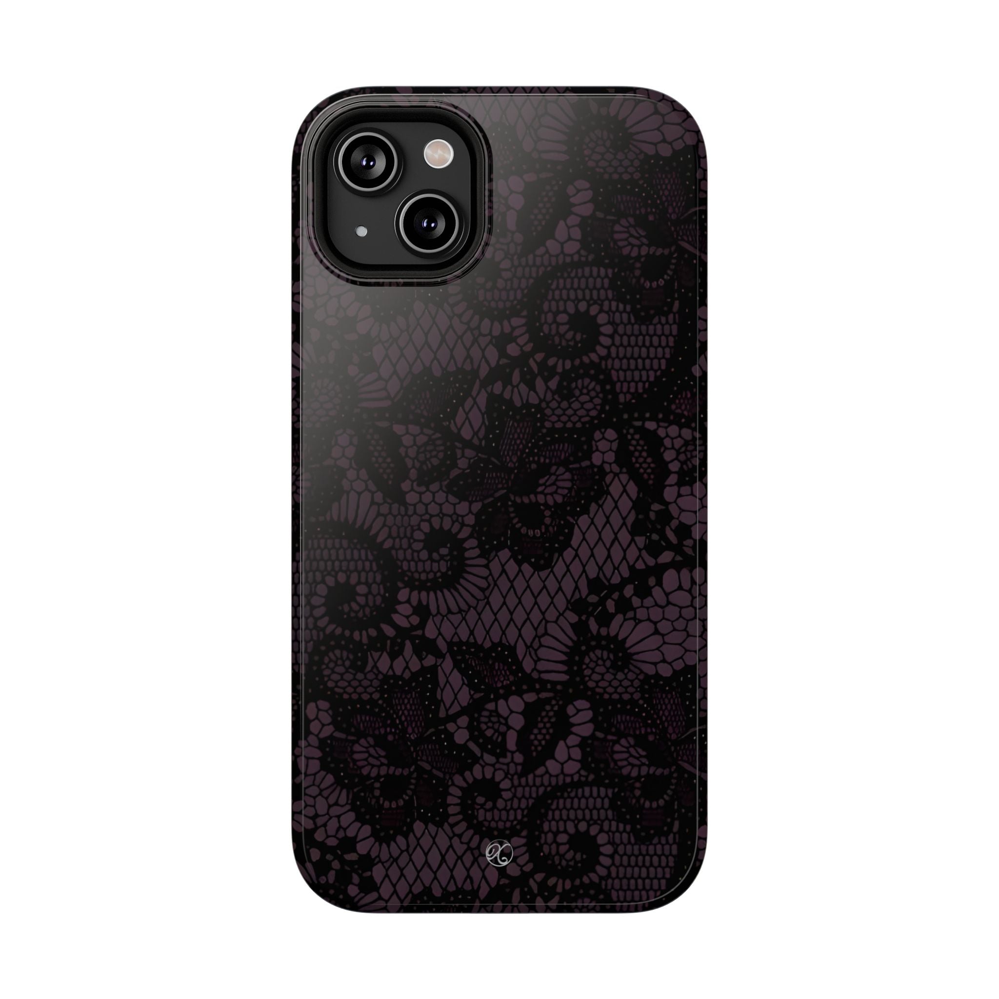 Purple Lace Noir Impact-Resistant Phone Case