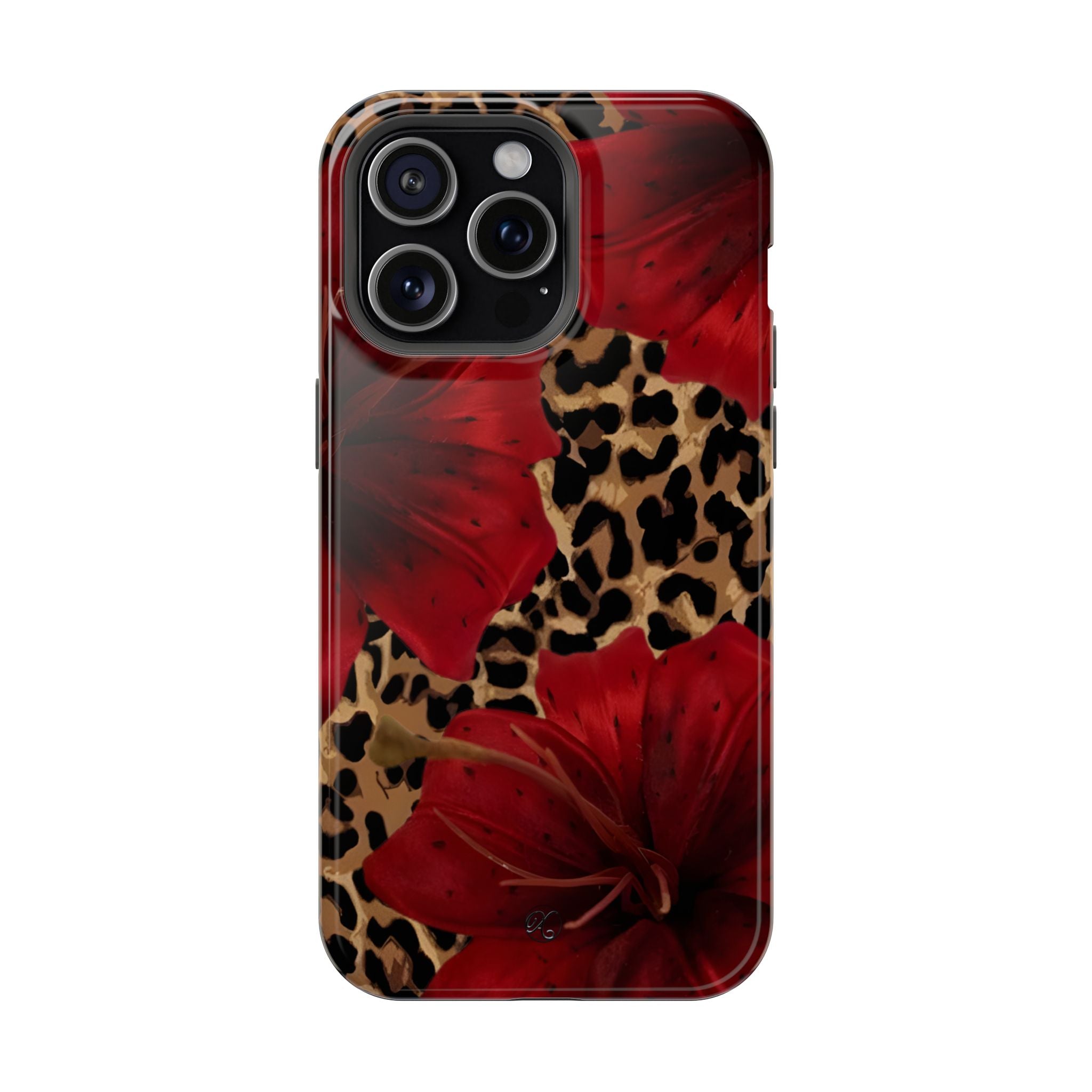 Leopard Red Lily Impact Phone Case