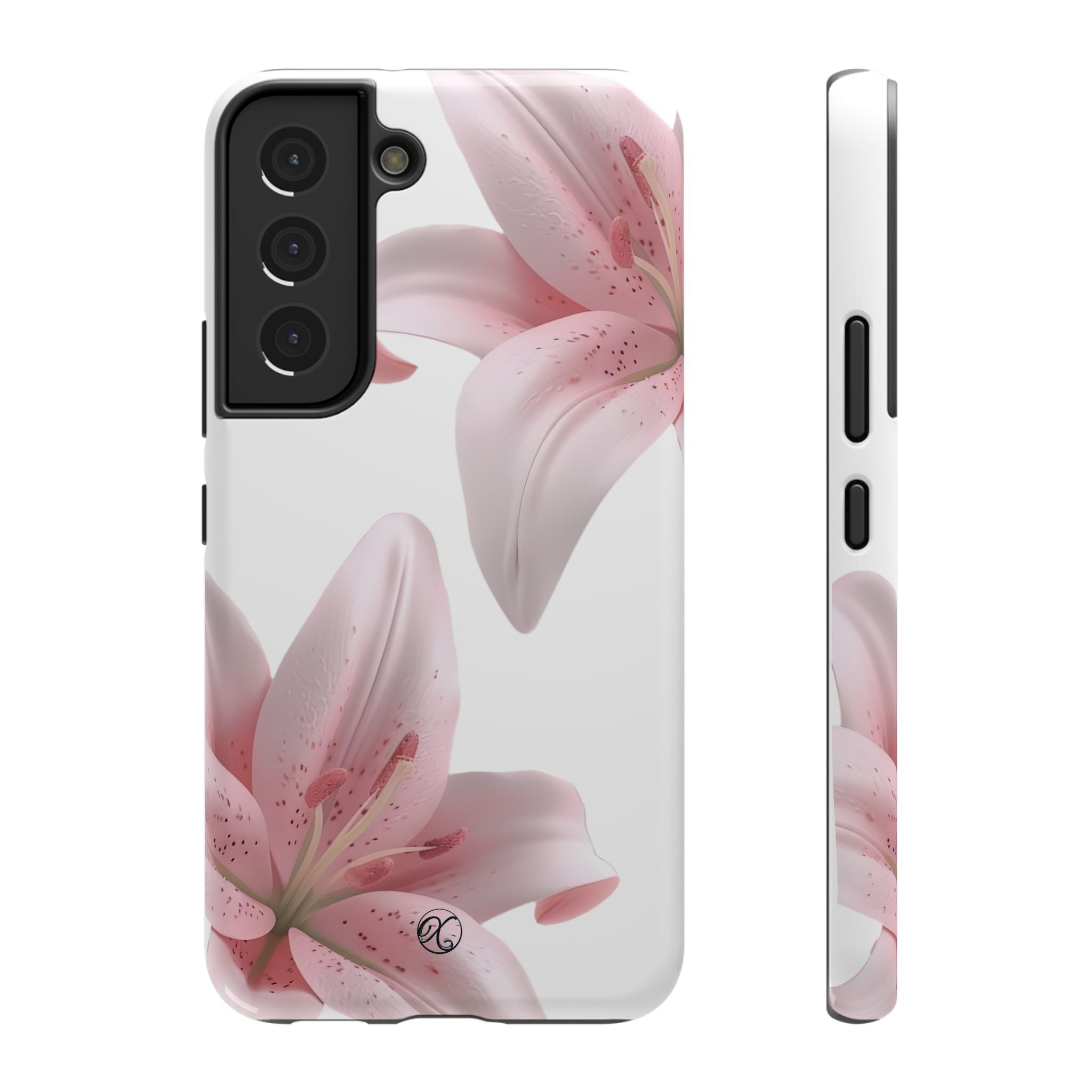 Floral Pink Lily Impact-Resistant Phone Case