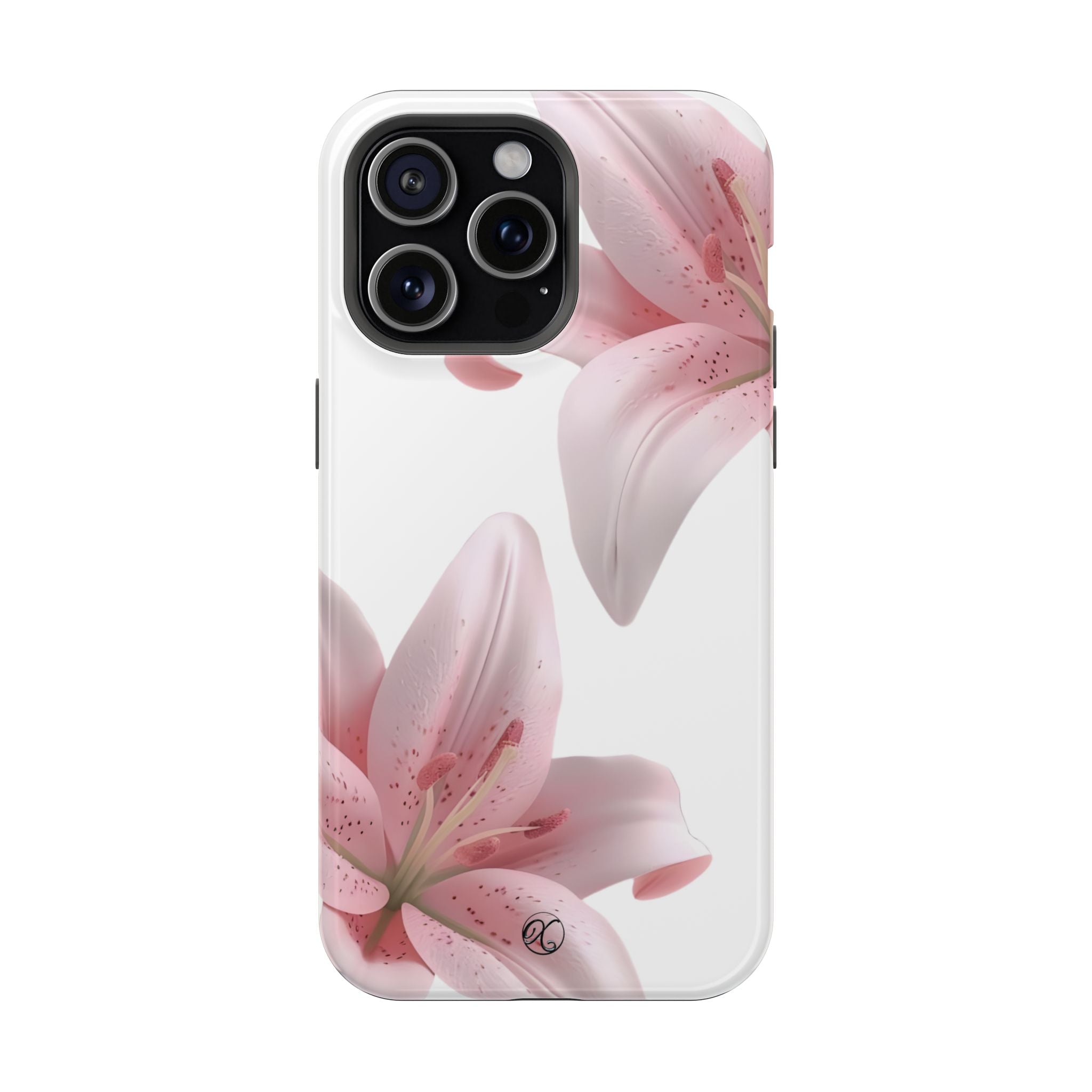 Floral Pink Lily Impact-Resistant Phone Case