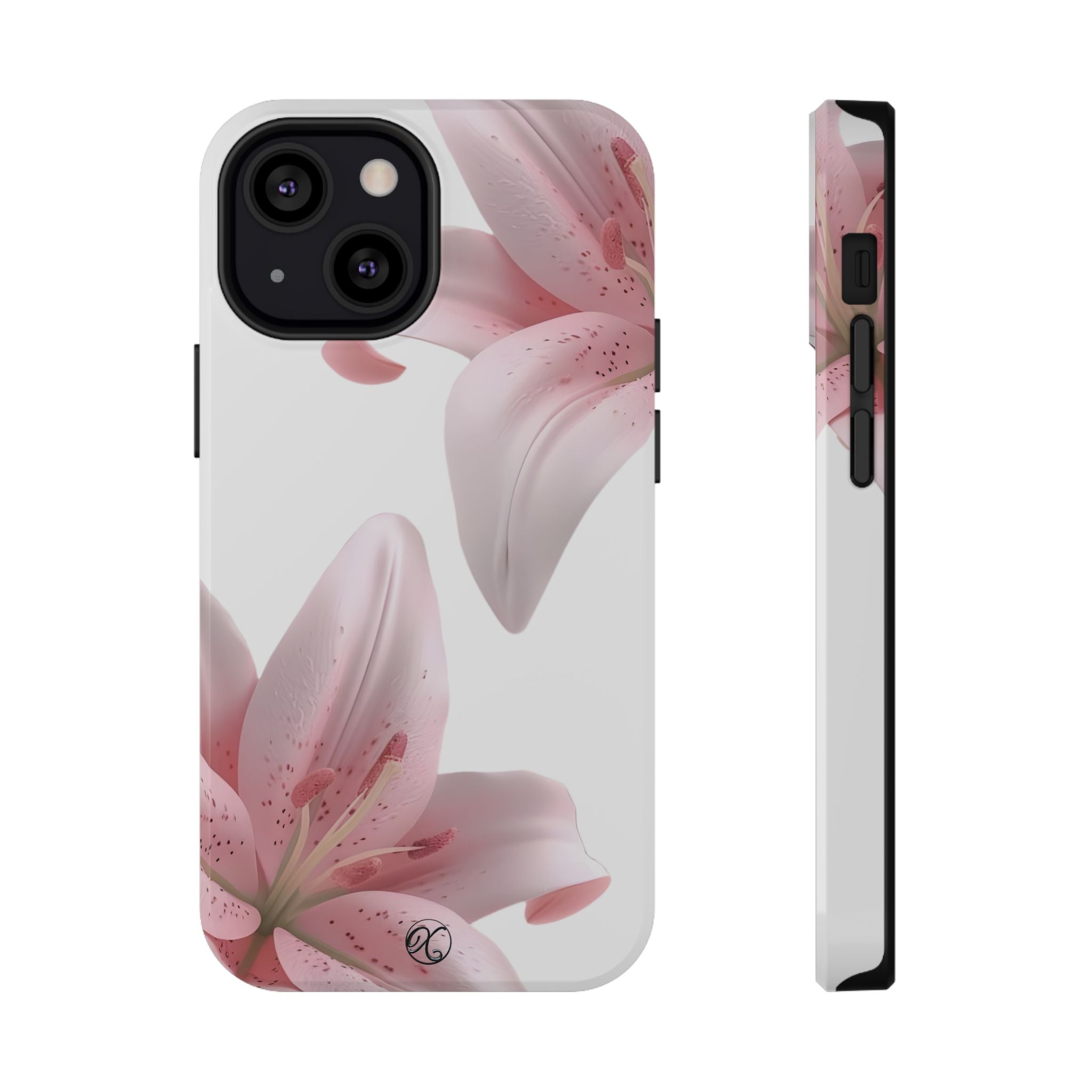 Floral Pink Lily Impact-Resistant Phone Case
