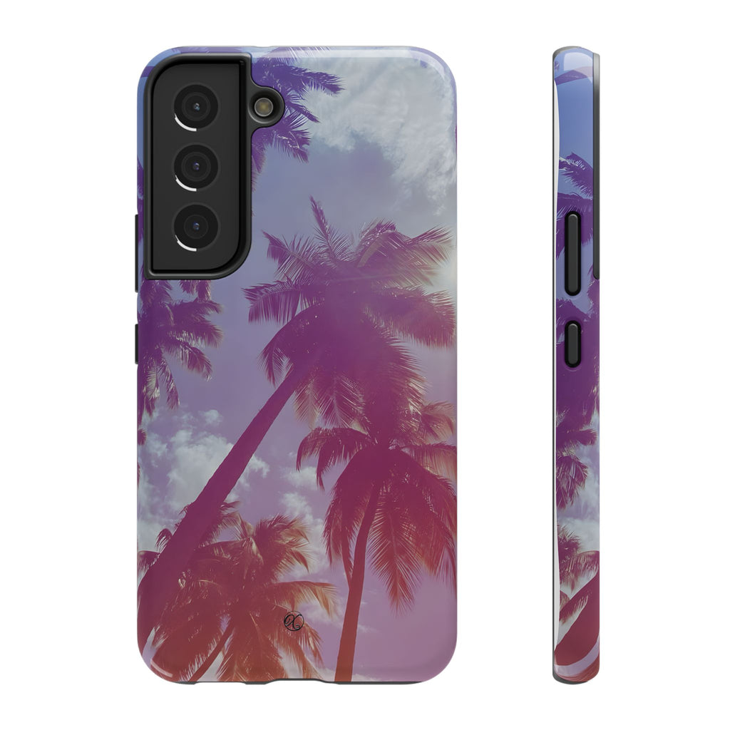 Tropical Palm Impact Phone Case — Sunset Palm Tree Protective Cover