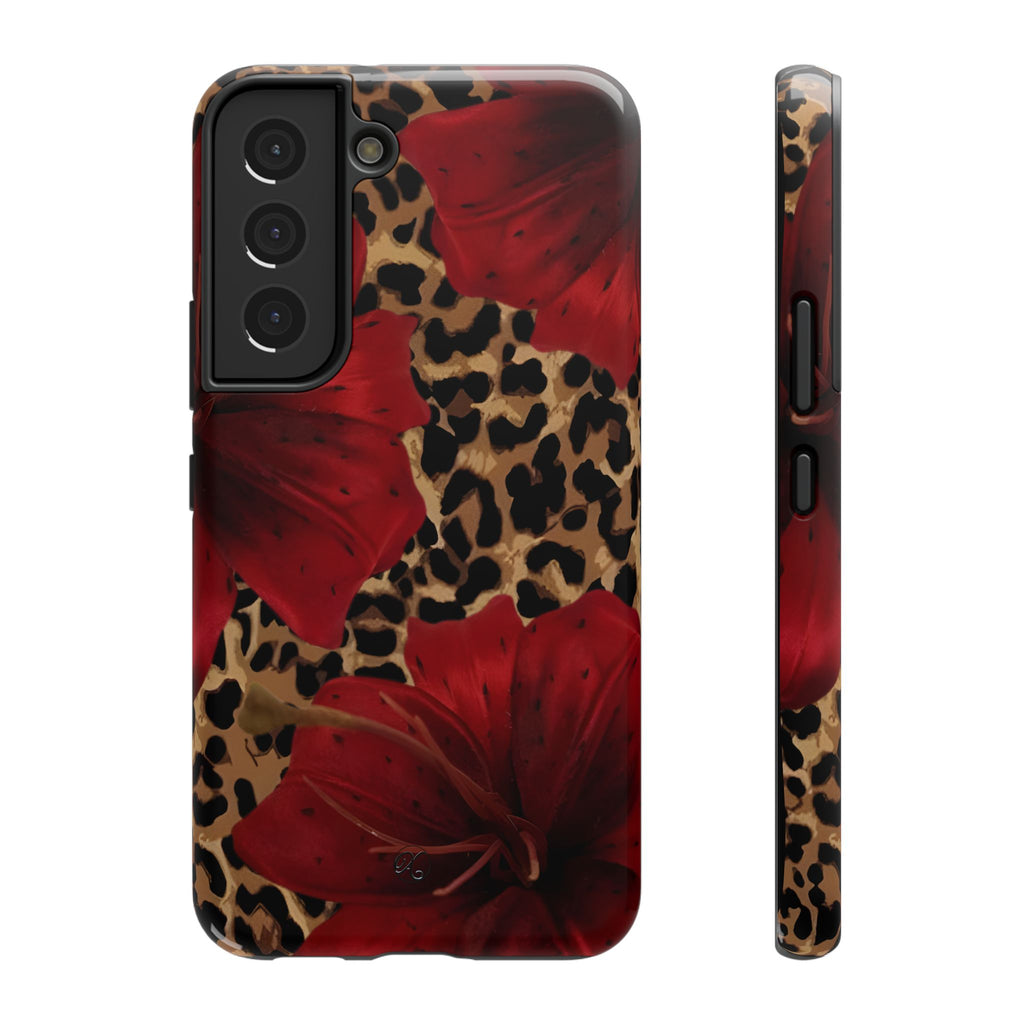 Leopard Red Lily Impact Phone Case