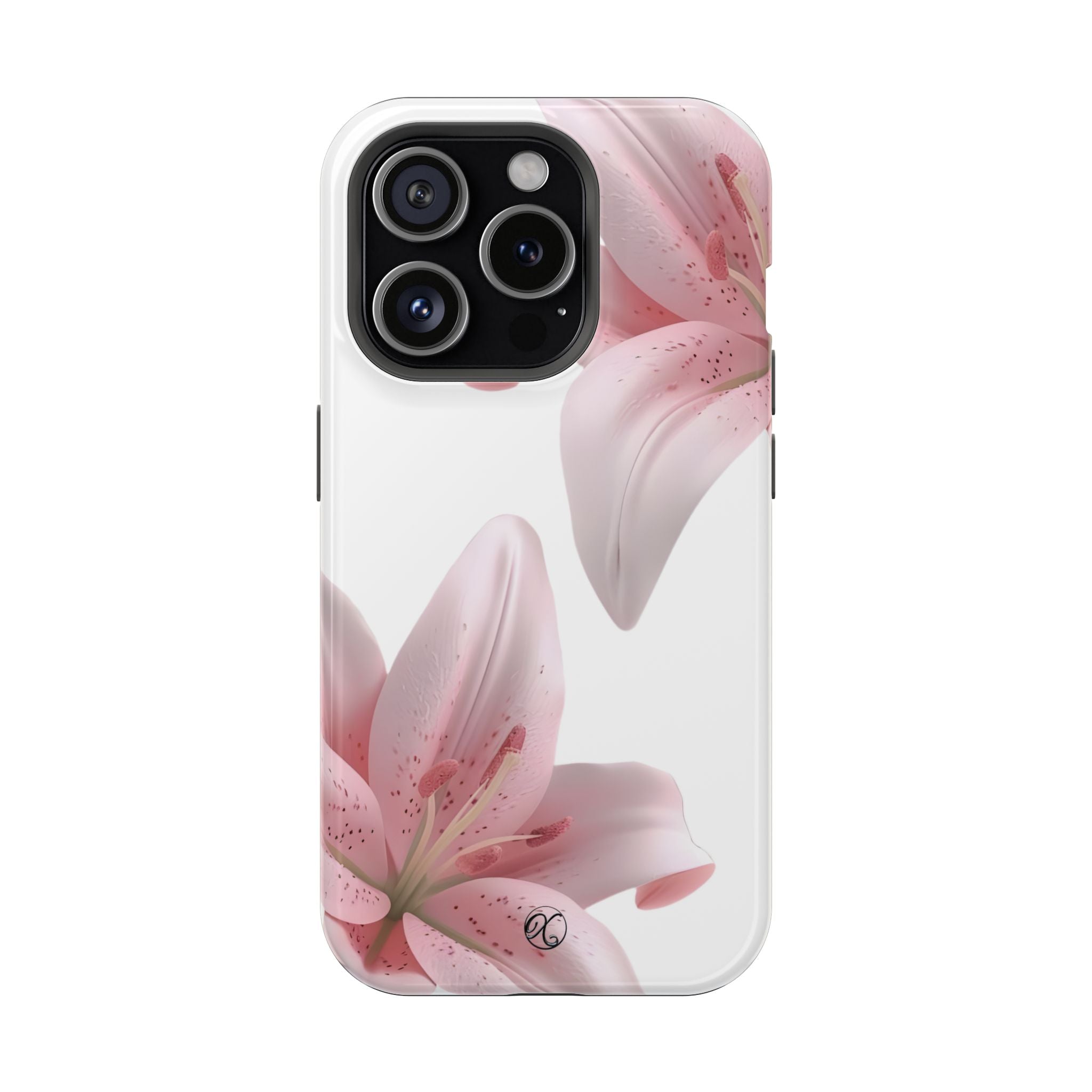 Floral Pink Lily Impact-Resistant Phone Case
