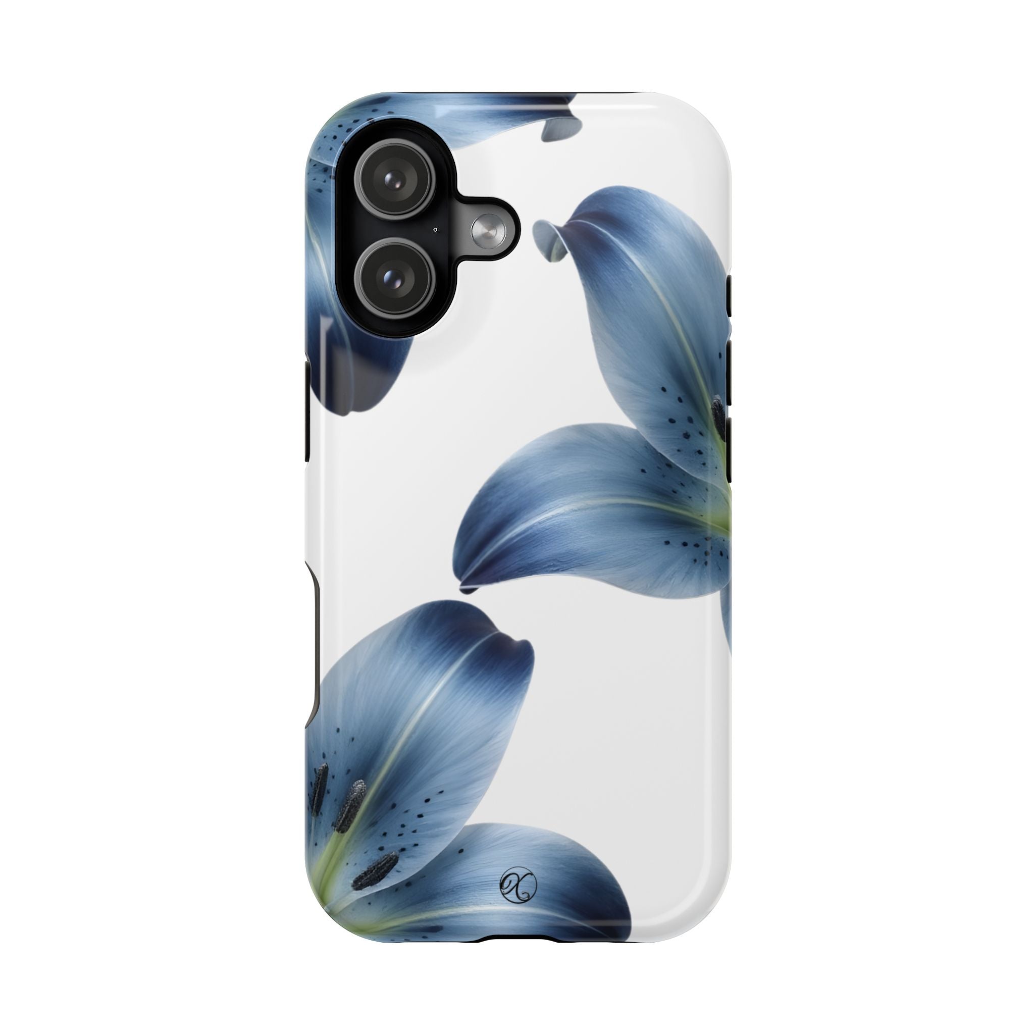 Floral Blue Lily Impact-Resistant Phone Case
