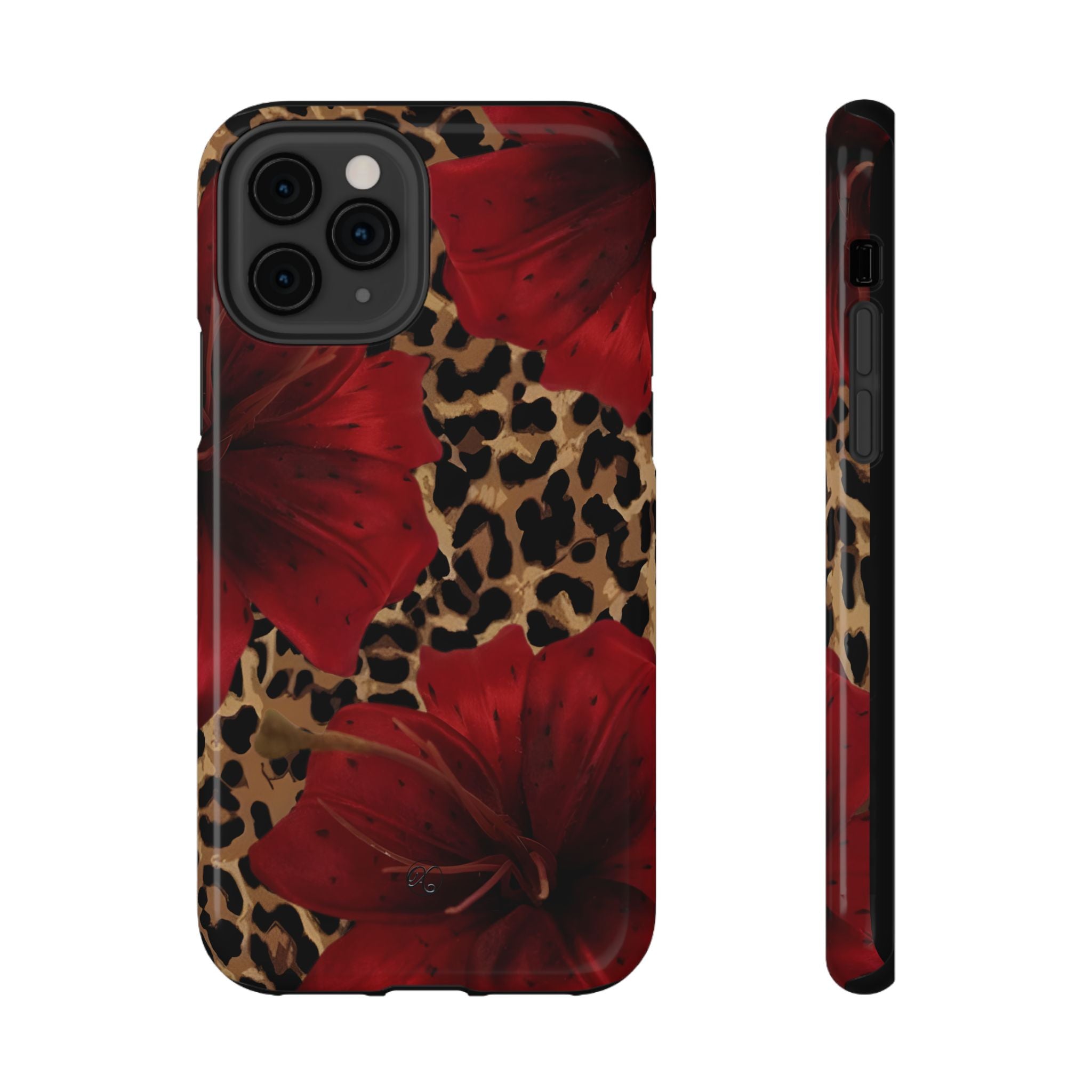 Leopard Red Lily Impact Phone Case