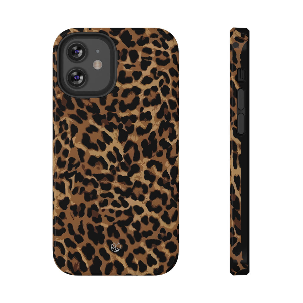 Leopard Print Impact-Resistant Phone Case