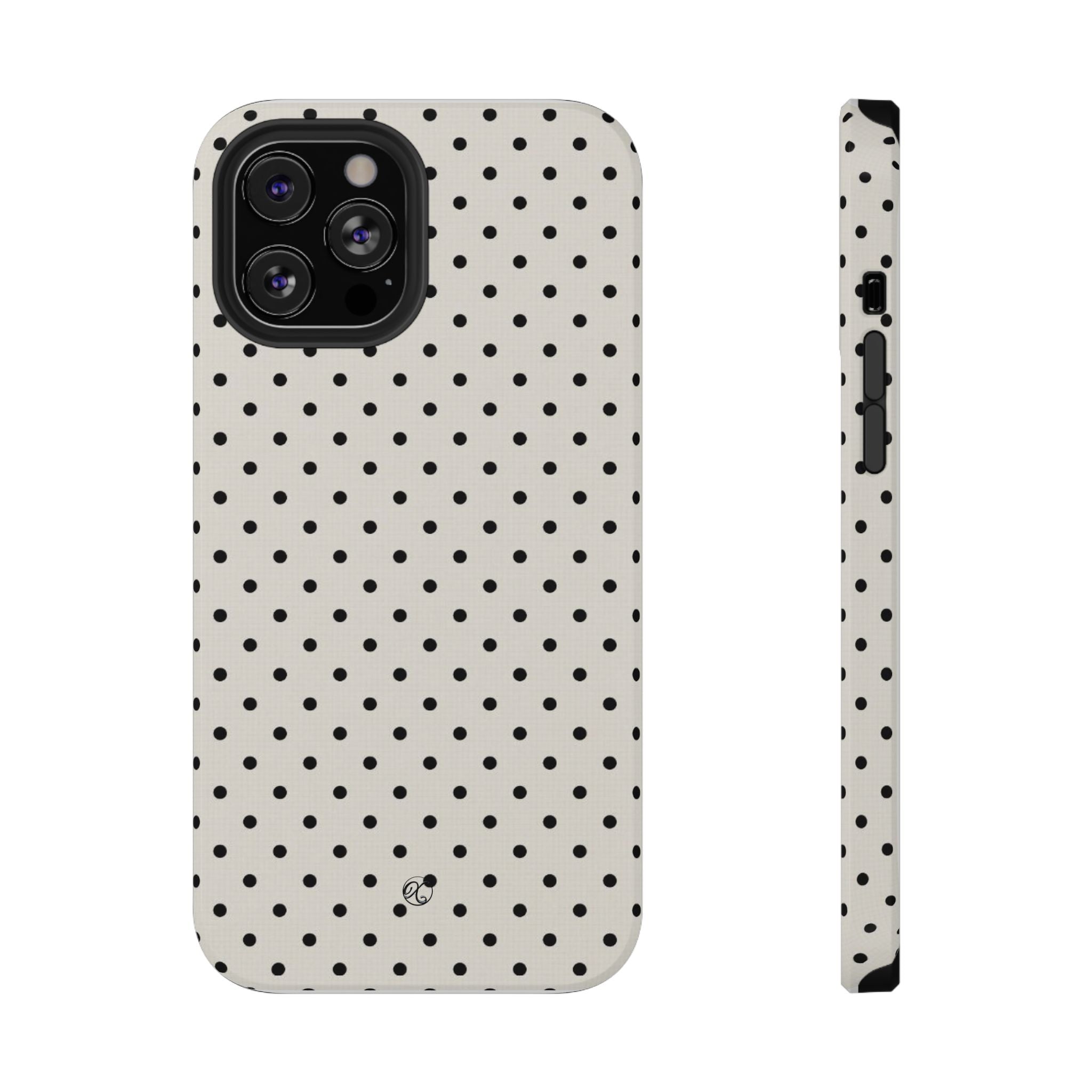 Polka Dot Impact Phone Case — Protective Slim iPhone Cover