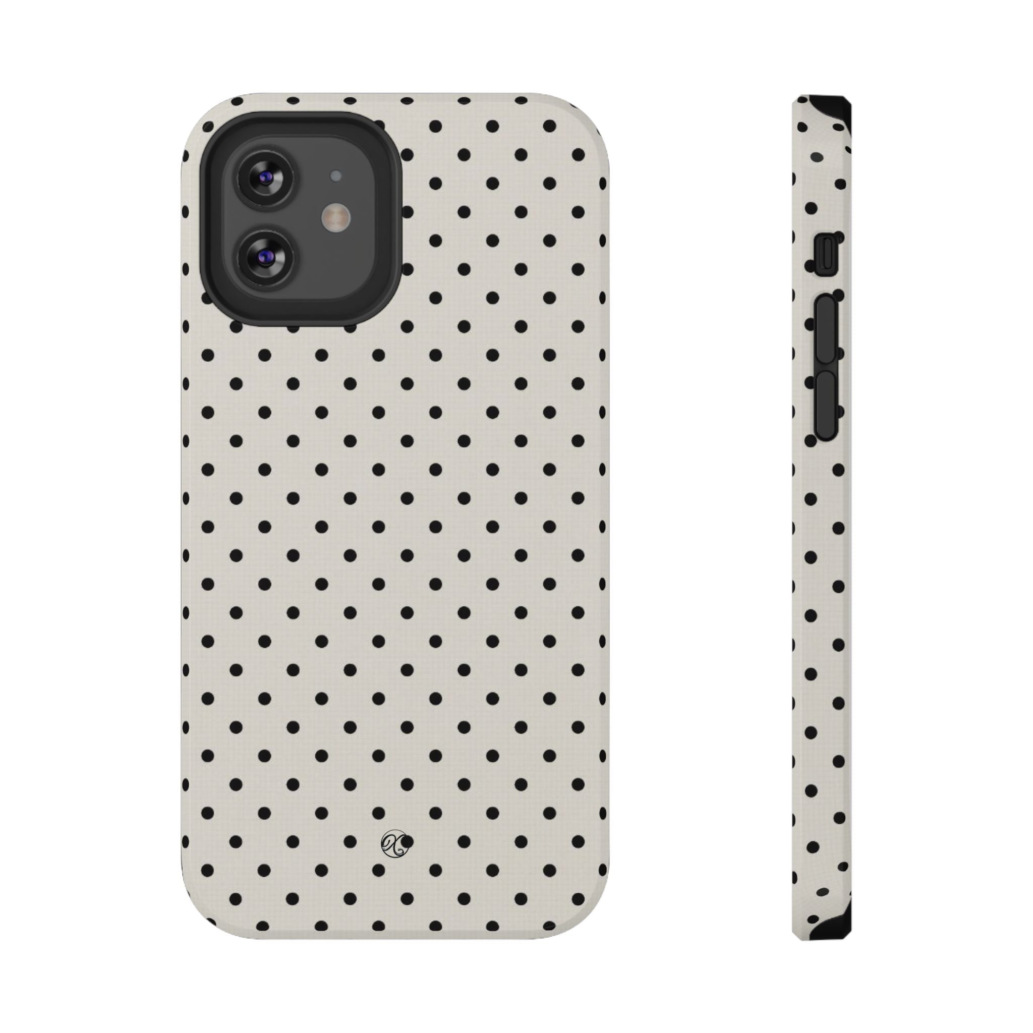 Polka Dot Impact Phone Case — Protective Slim iPhone Cover