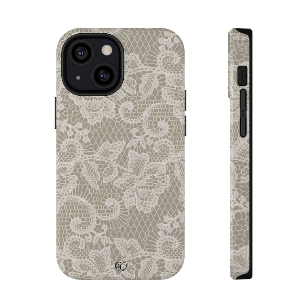 Lace Floral Impact-Resistant Phone Case