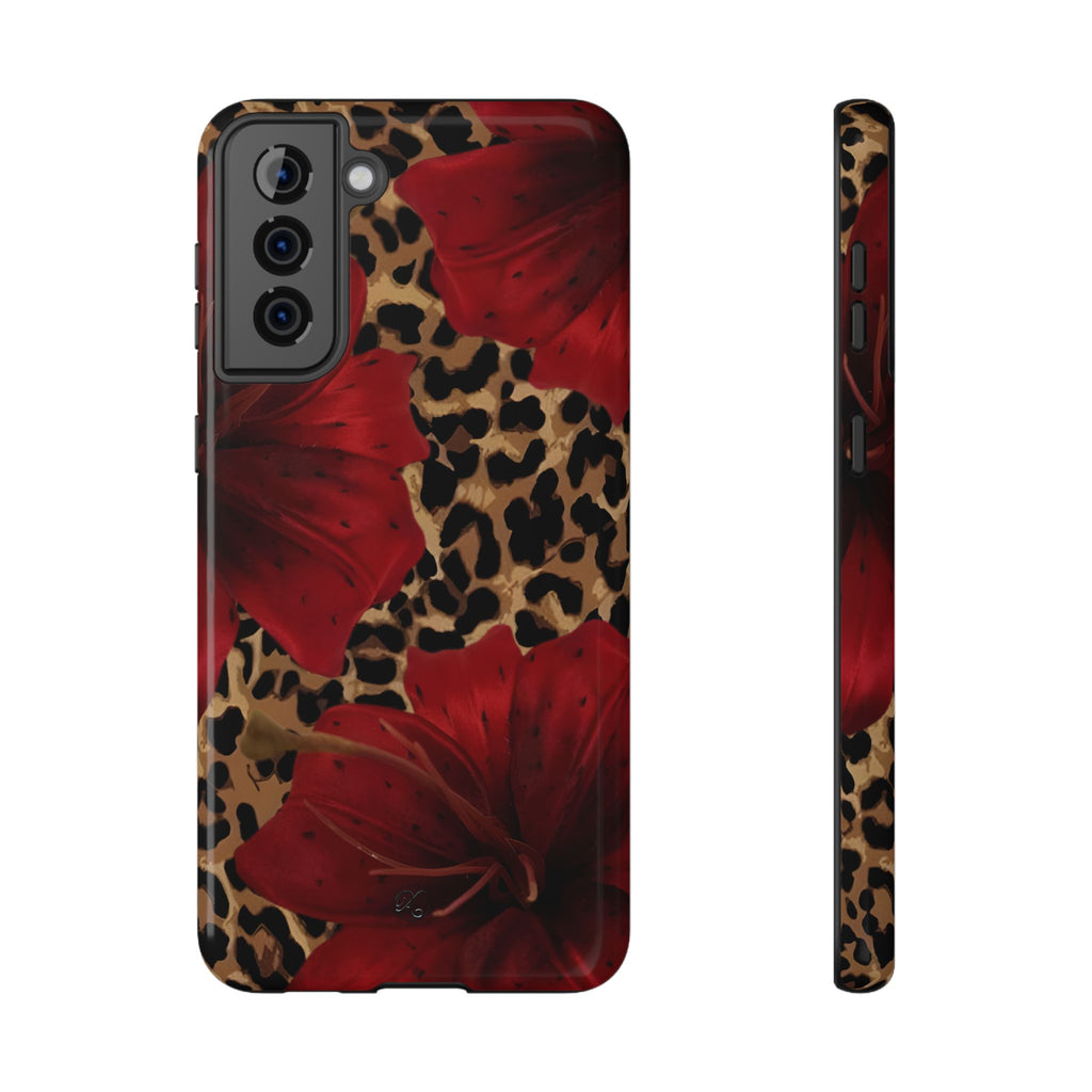 Leopard Red Lily Impact Phone Case