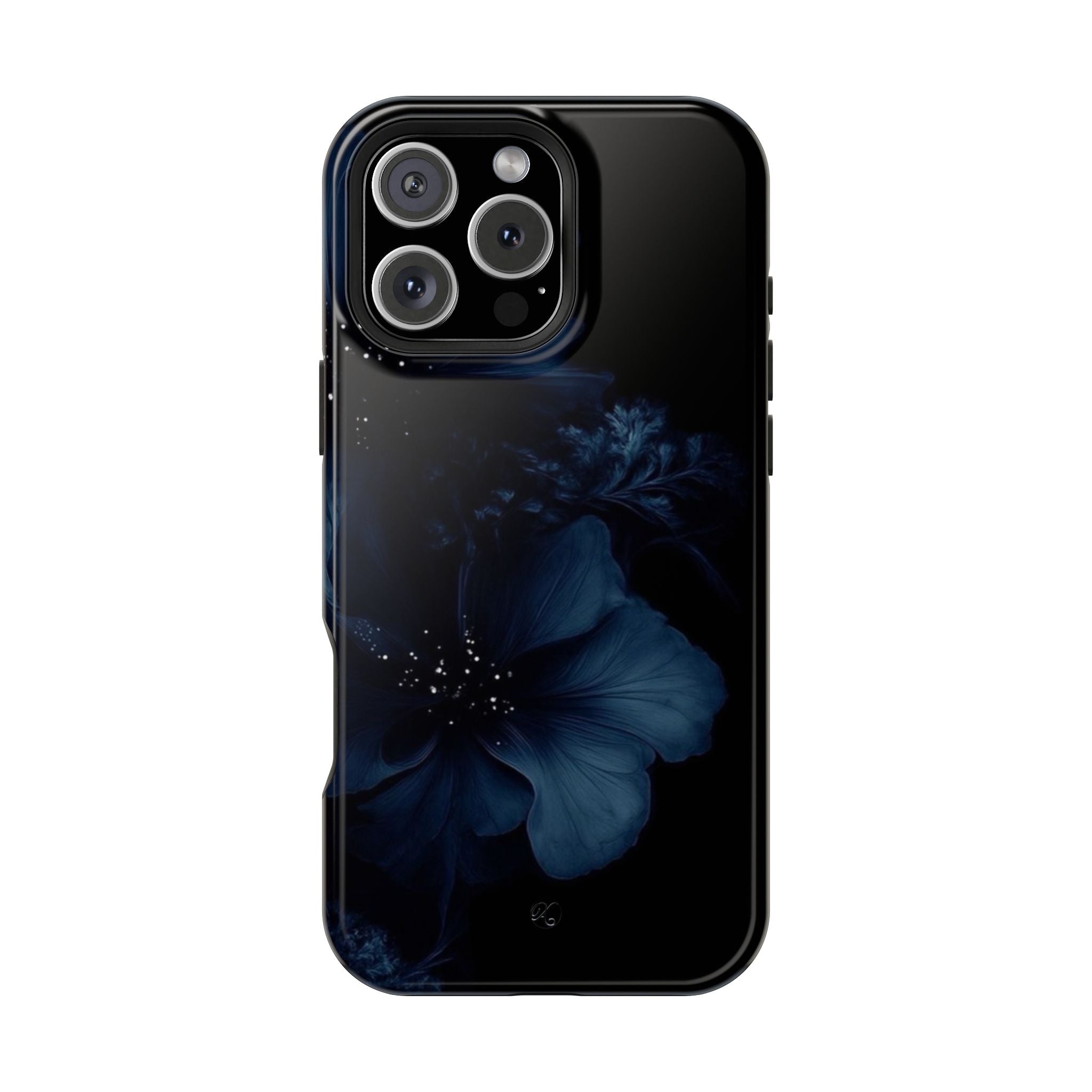 Impact-Resistant Phone Case — Midnight Floral Protection