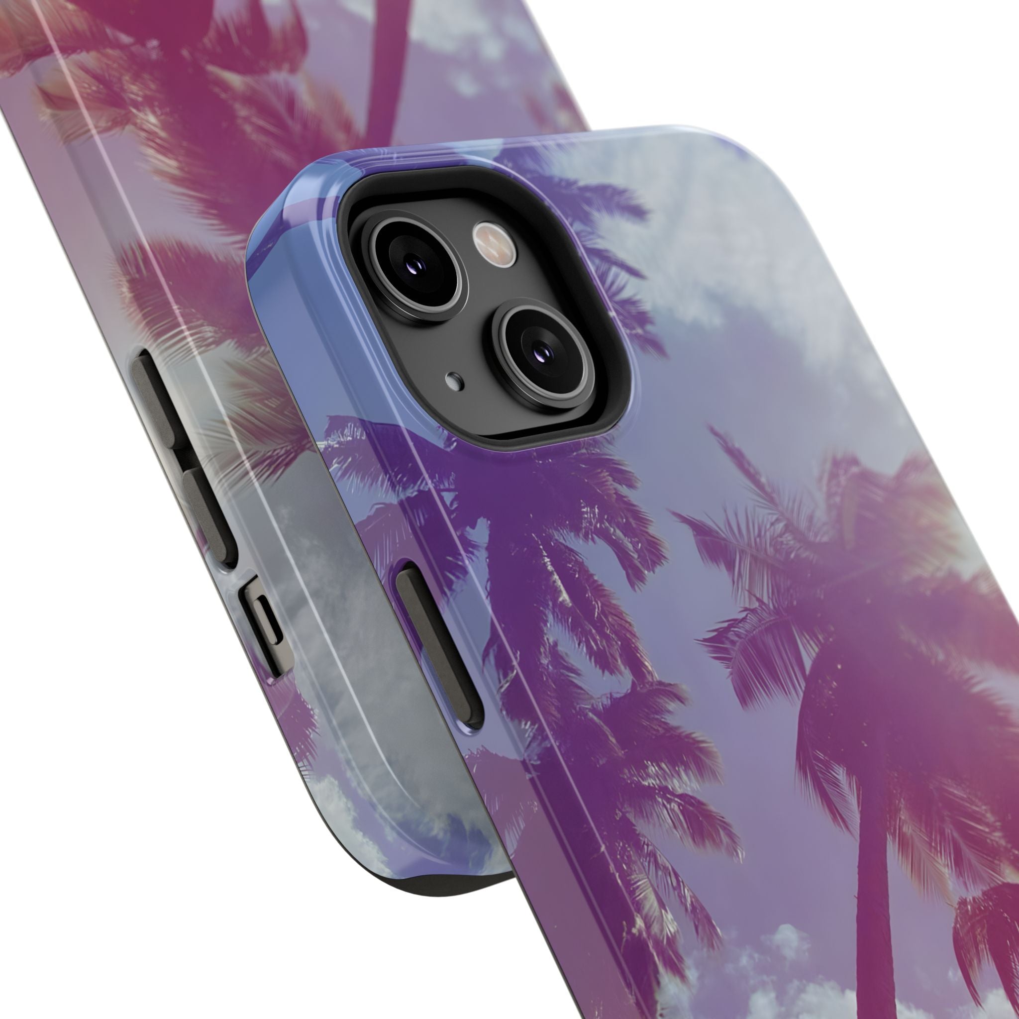Tropical Palm Impact Phone Case — Sunset Palm Tree Protective Cover