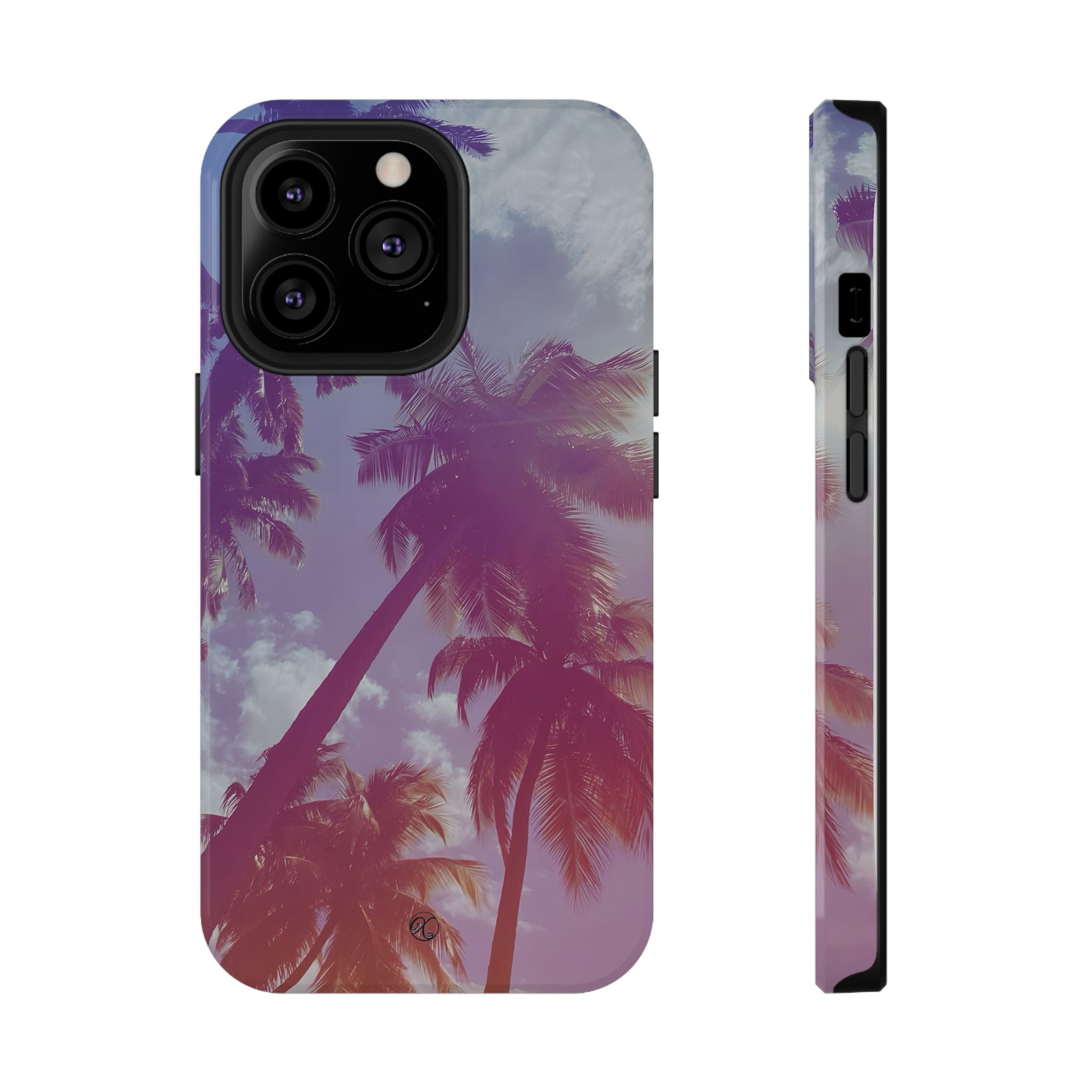 Tropical Palm Impact Phone Case — Sunset Palm Tree Protective Cover