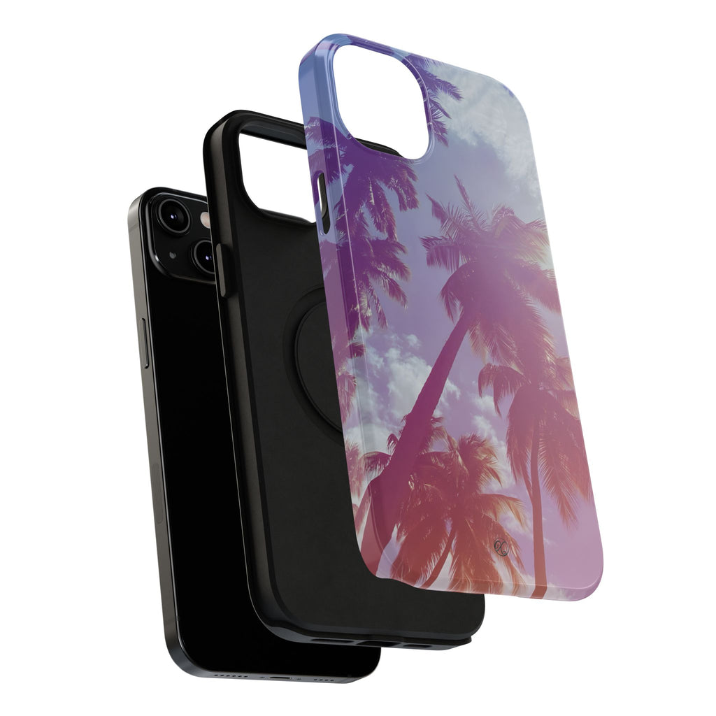 Tropical Palm Impact Phone Case — Sunset Palm Tree Protective Cover