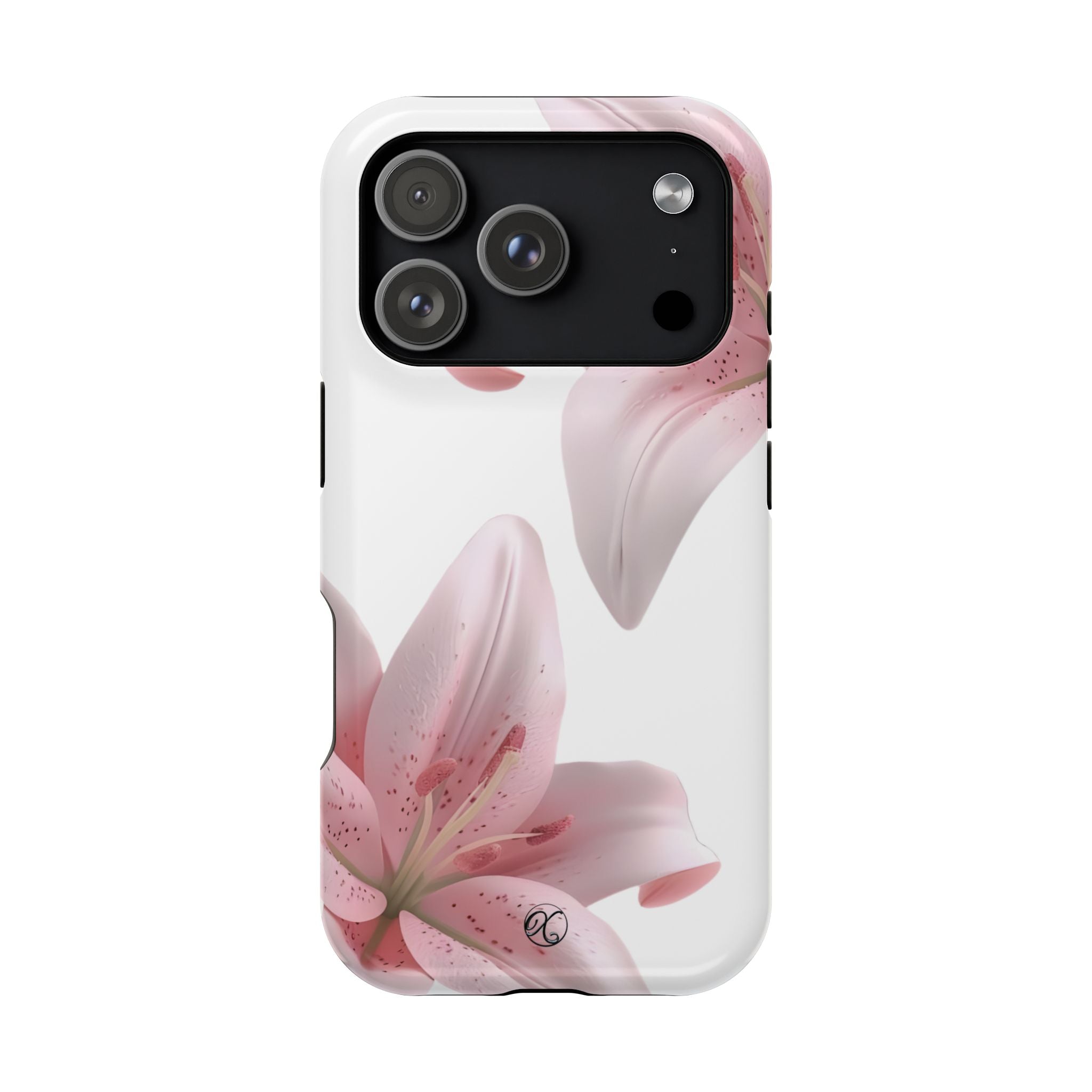 Floral Pink Lily Impact-Resistant Phone Case