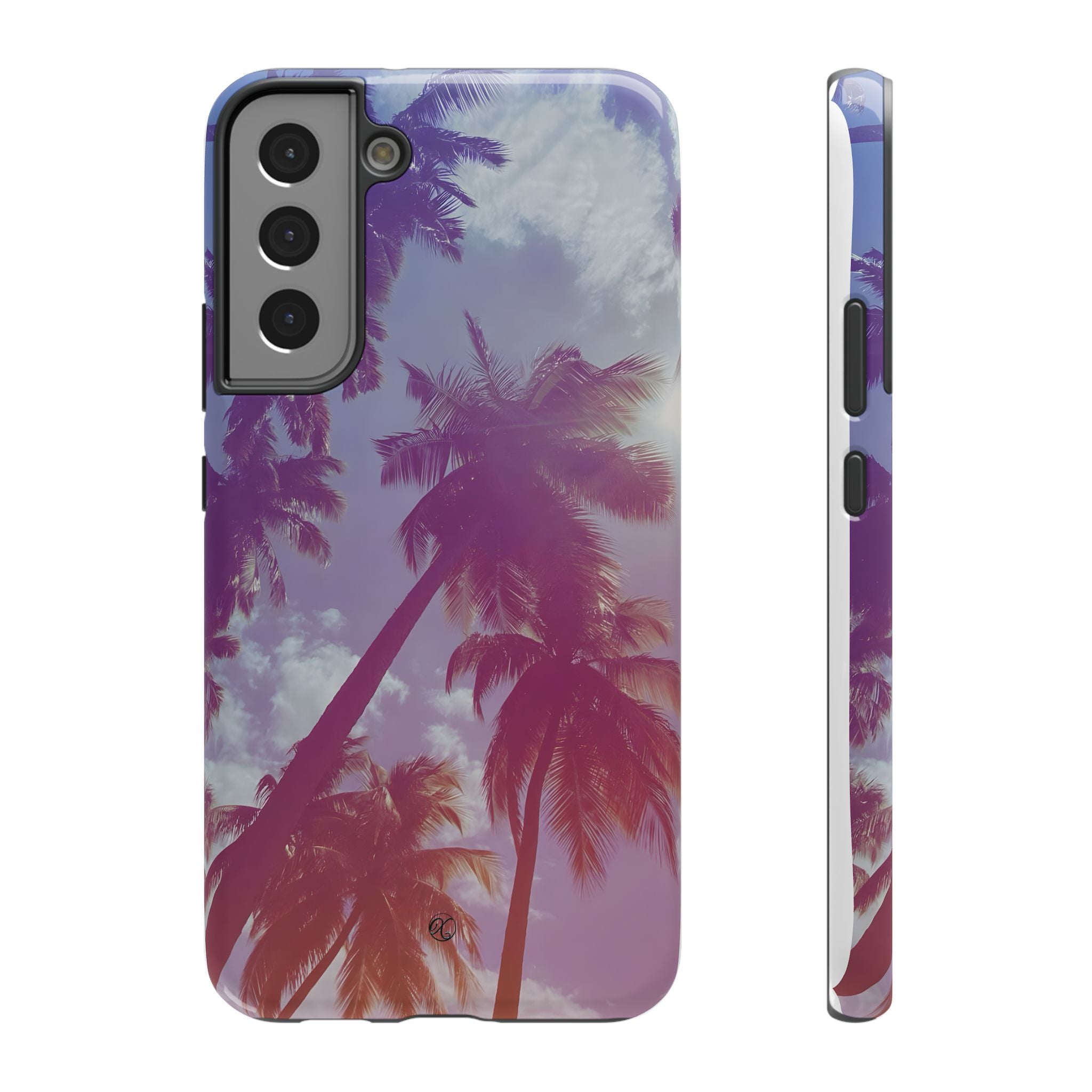 Tropical Palm Impact Phone Case — Sunset Palm Tree Protective Cover