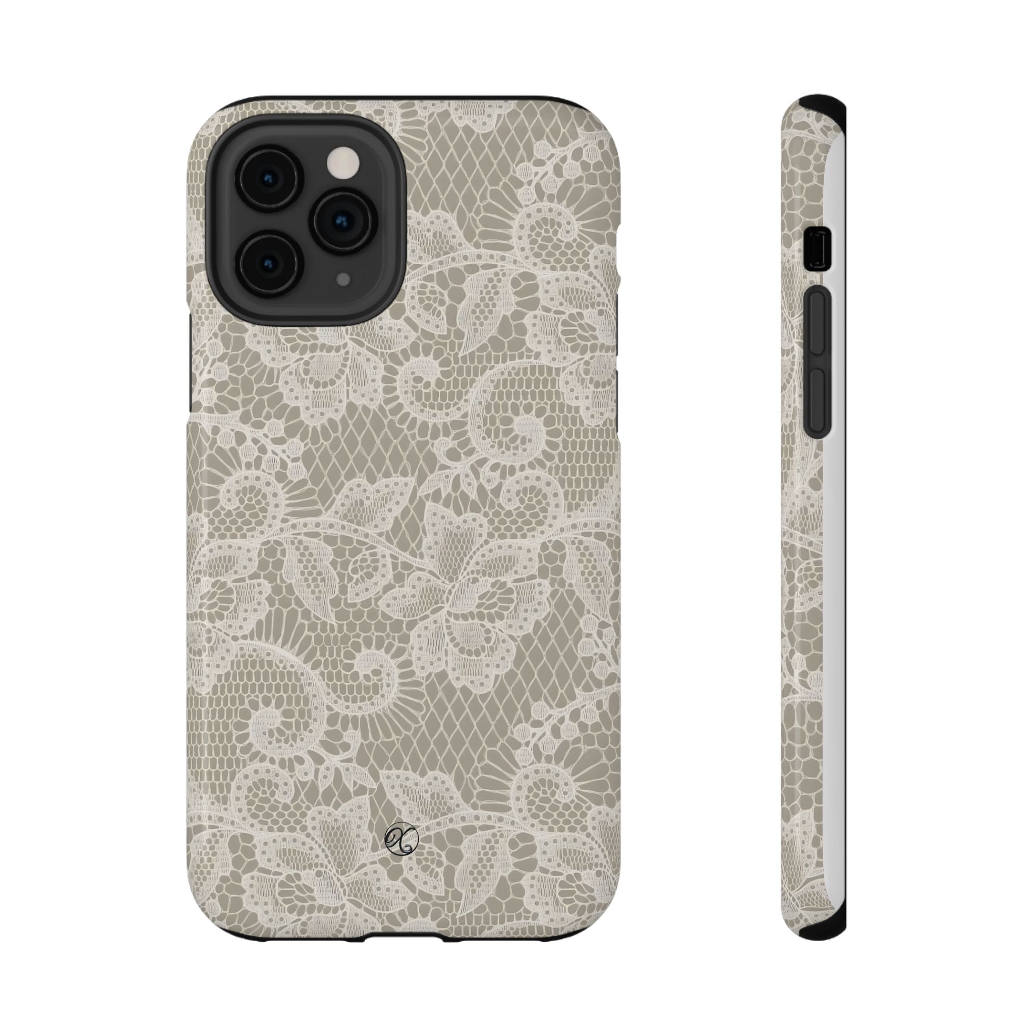 Lace Floral Impact-Resistant Phone Case