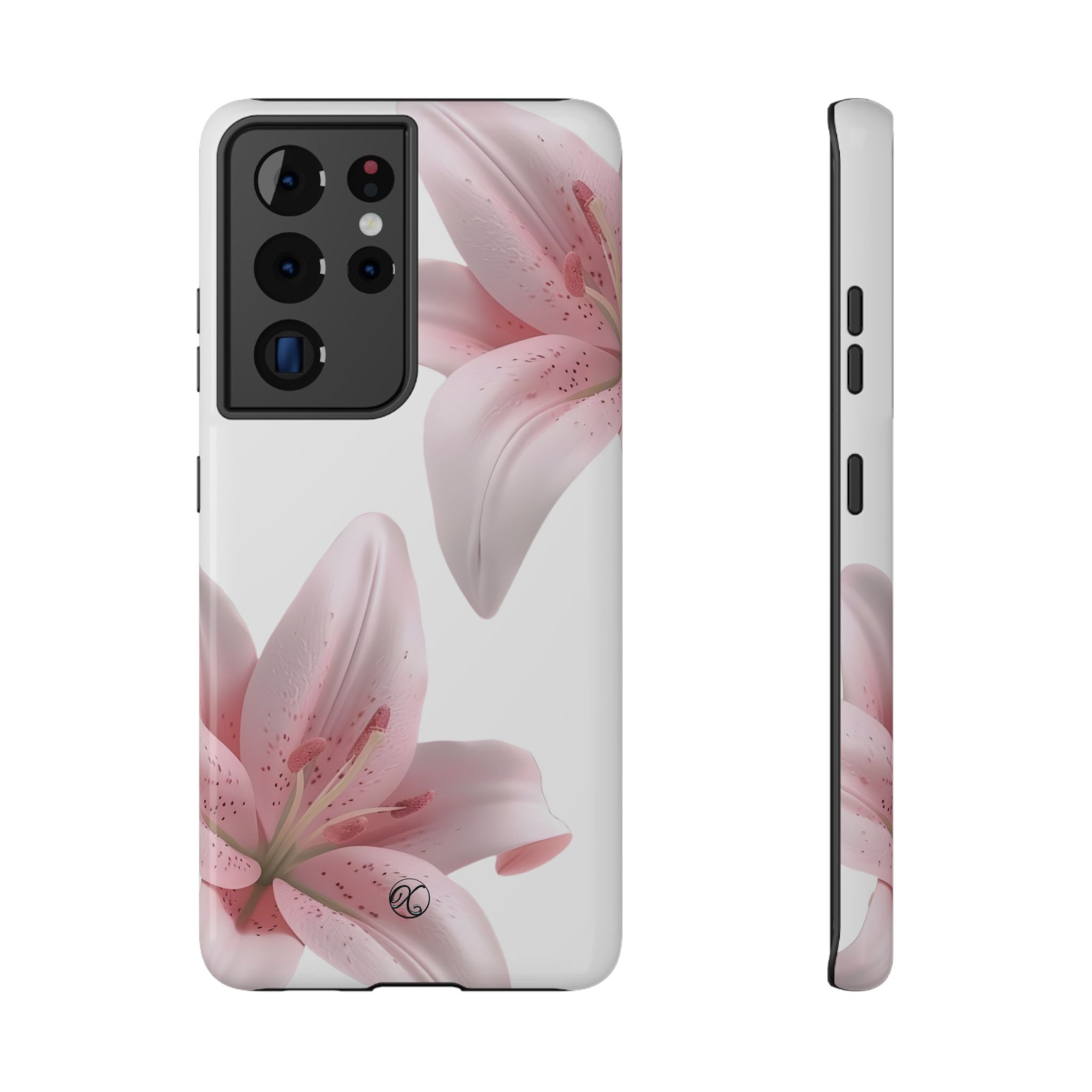 Floral Pink Lily Impact-Resistant Phone Case